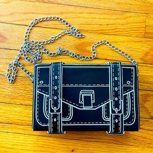 2D Comic-Style Clutch Handbag - Trendy Cartoon Purse - Brand New w/o Tags